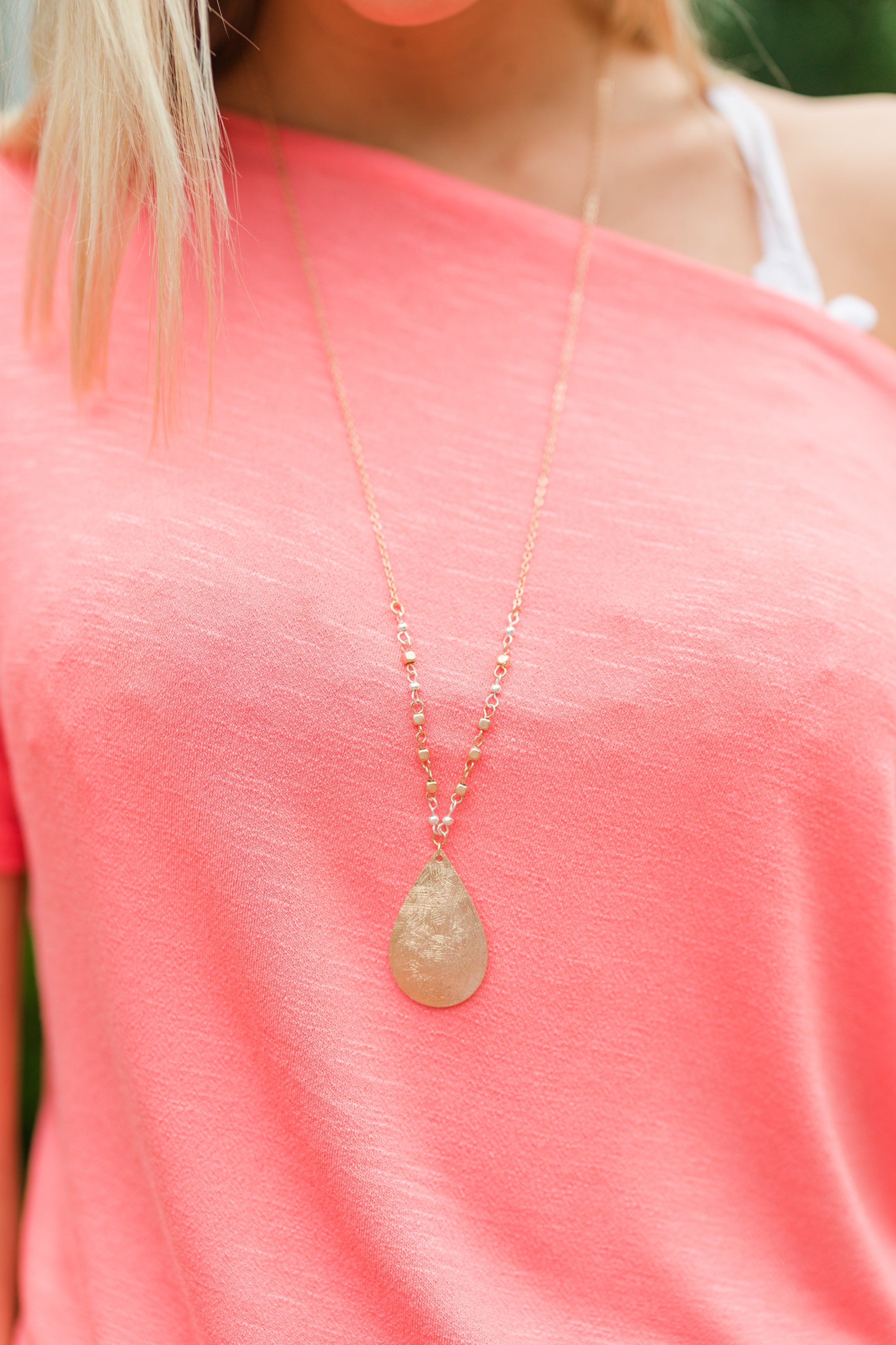 Can't Leave You Behind Gold Necklace