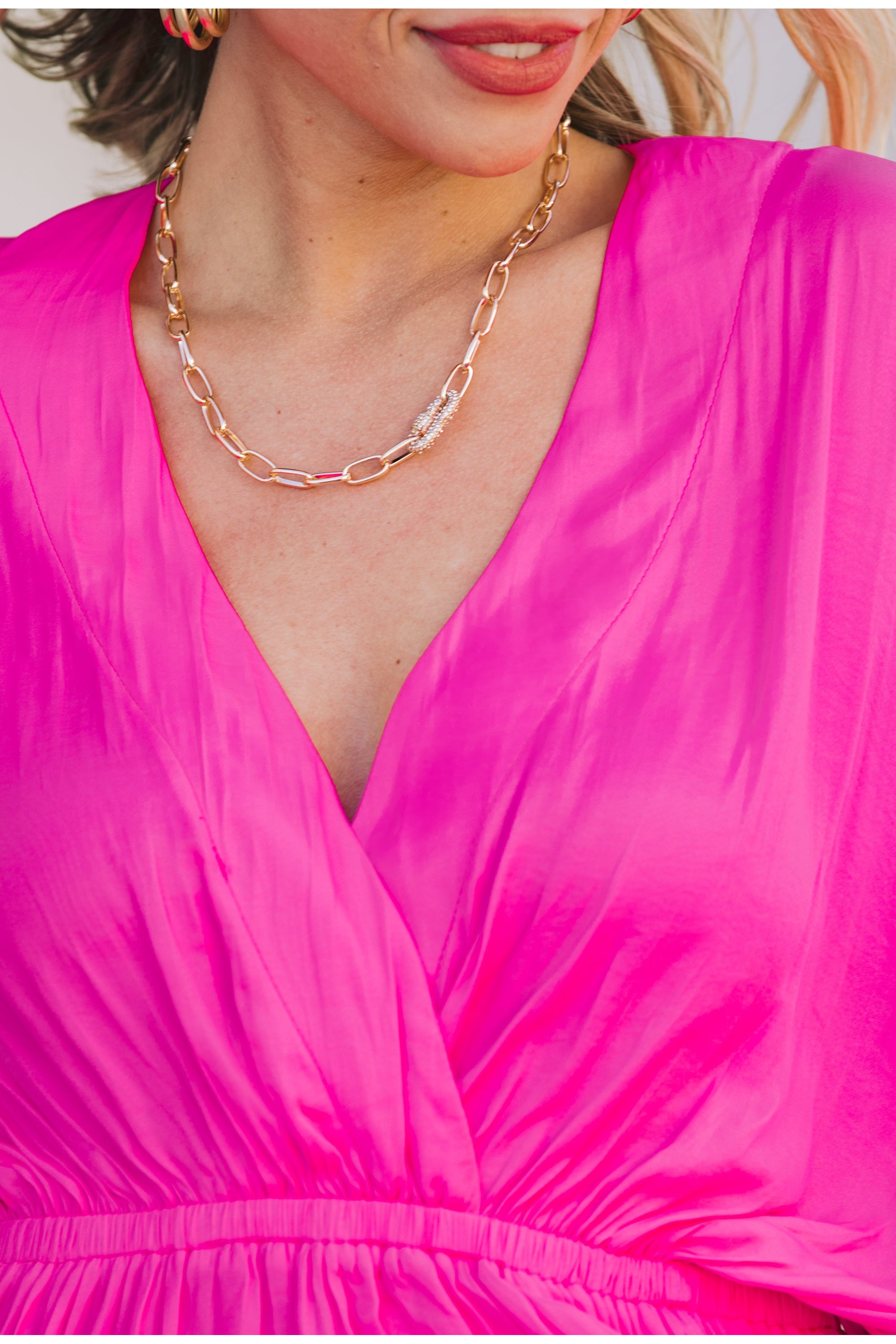 Looking For Excitement Gold Chain Necklace