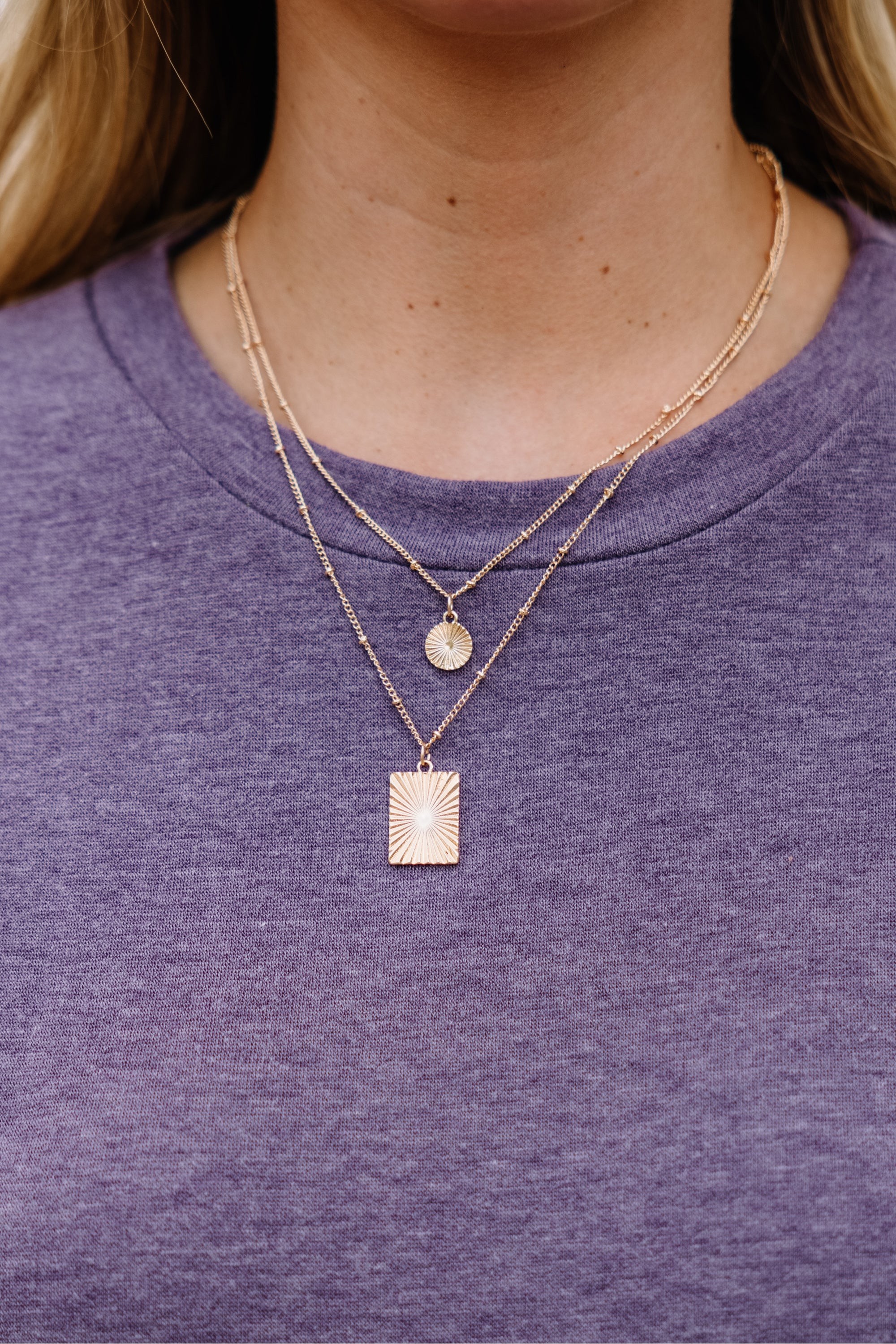 In Your Heart Gold Layered Necklace