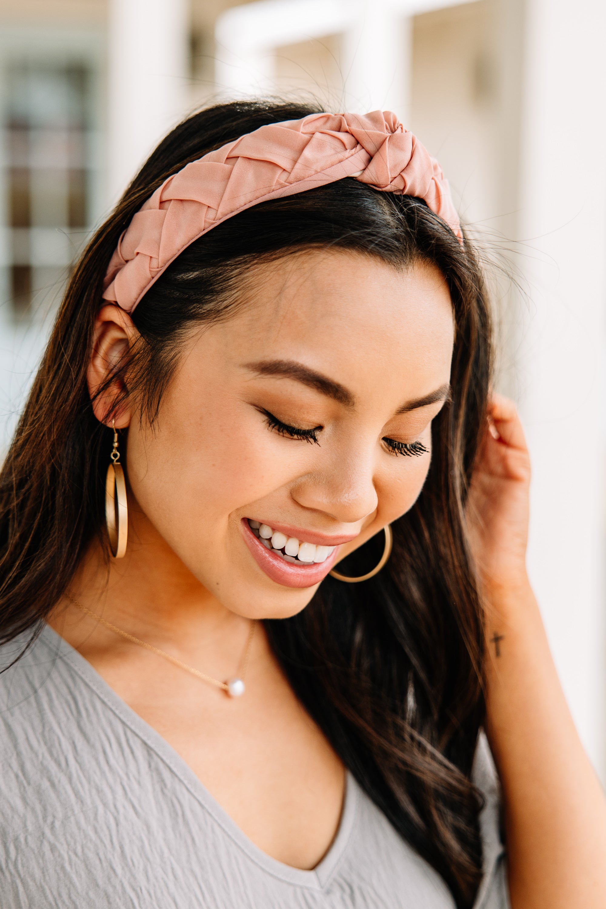 Up To You Blush Pink Fabric Headband