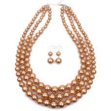 Cross Border Pearls From Europe And America, Fashionable And Exaggerated Women's Pearl Necklace With Multiple Layers Of Collarbone, 6410