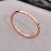 Cross Border European And American 18k Titanium Steel Ring, Female Plain Ring, Non Fading, Niche Couple, Stainless Steel Thin Ring, Tail Ring Accessory