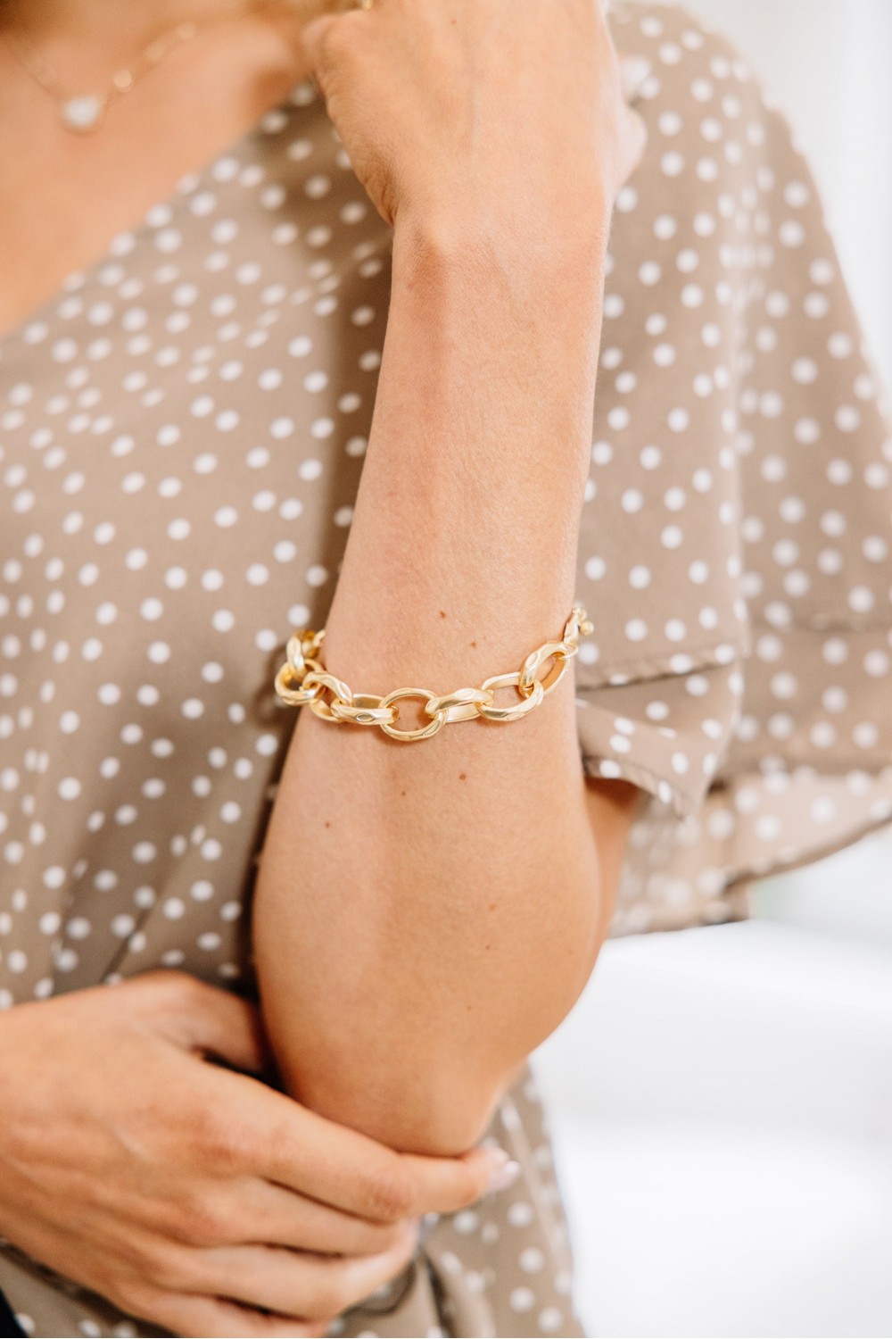 More To Love Gold Chain Bracelet