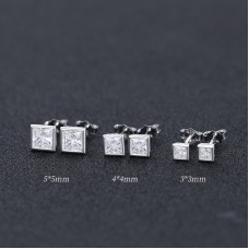 Wholesale Of Manufacturers, Cross-Border Foreign Trade, Fashion, Minimalist, High-End, Light Luxury, Pure Silver Ear Nails For Women