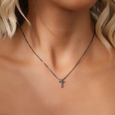 European And American Cross-Border New Compact Temperament, Simple And Indifferent Style Necklace, Women's High-End Feeling, Cross Pendant, Collarbone Chain