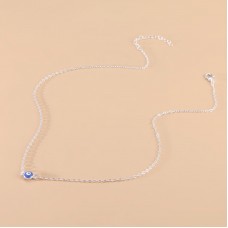 Cold Wind Foreign Trade Jewelry Fashion Simple Blue Eye Pendant Necklace Women's Jewelry Wholesale