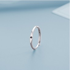 26 Letter Ring Women's Fashion Personality Plain Ring Ring Fashion Simple Korean Version Your Name Opening Ring