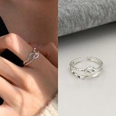 Love Combination Ring For Women, Fashionable And Personalized, Minimalist, Luxurious And Luxurious, High-End Retro Index Finger Ring, Niche Design