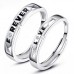 Cross Border Exclusive For European And American Handmade Jewelry, Open Mouth Couple Rings, Korean Version Of Zirconia Six Claw Crown Wedding Ring, Live Pair Ring