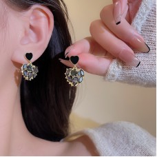 S925 Silver Needle Sen Series Elf Fresh Leaf Earrings For Women's INS Premium Sense Earrings Vintage Fashion Pearl Earrings