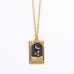 (Spot Delivery In Seconds) Tarot Brand TAROT Square Necklace Women's Ins High Like Hot Cross Border Jewelry Women's